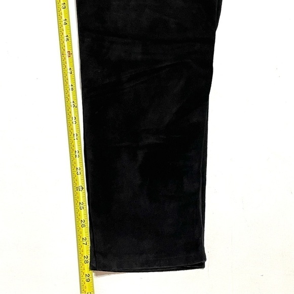 Evan Davies Woman Black Pig Suede Leather Pants Size 6 - Picture 15 of 15